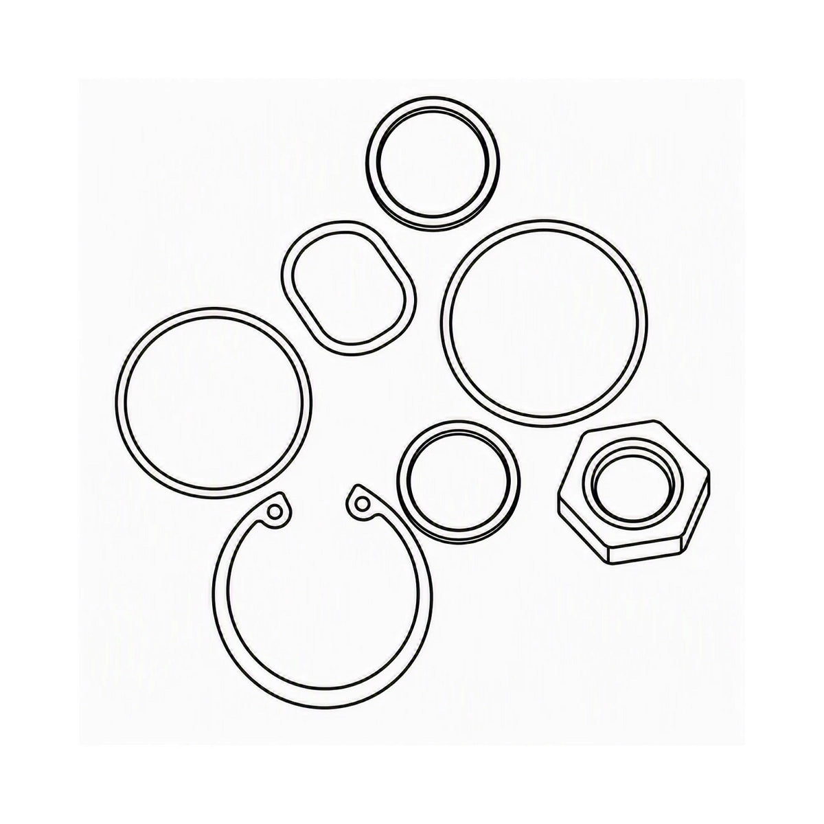 AM127937: Fits John Deere AM127937 Stabilizer Cylinder Seal Kit – Genuine OEM