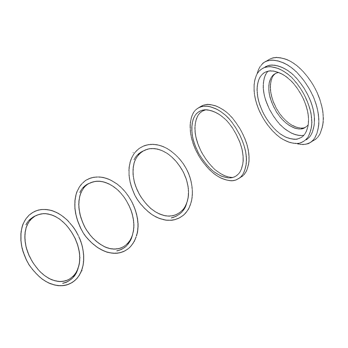 AN205498: Fits John Deere AN205498 Piston Seal – Genuine OEM
