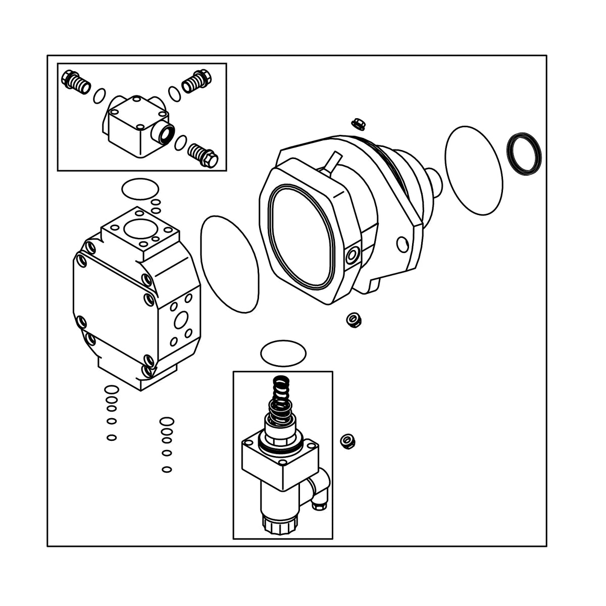 AN207551: Fits John Deere AN207551 Rear Wheel Motor Seal Kit – Genuine OEM