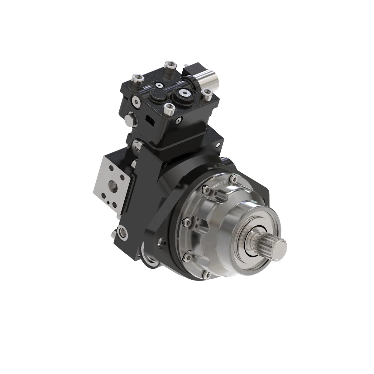 AN208052: Fits John Deere AN208052 REMAN Bent Axis Front Hydraulic Motor without Sensor, 60 cc/rev – Genuine OEM