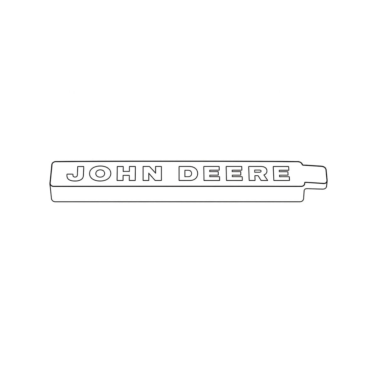 AR45440: Fits John Deere AR45440 Instrument Panel Identification Plate – Genuine OEM