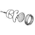 AR68458: Fits John Deere AR68458 Flood Lamp, 12.8 Volts, 35 Watts – Genuine OEM