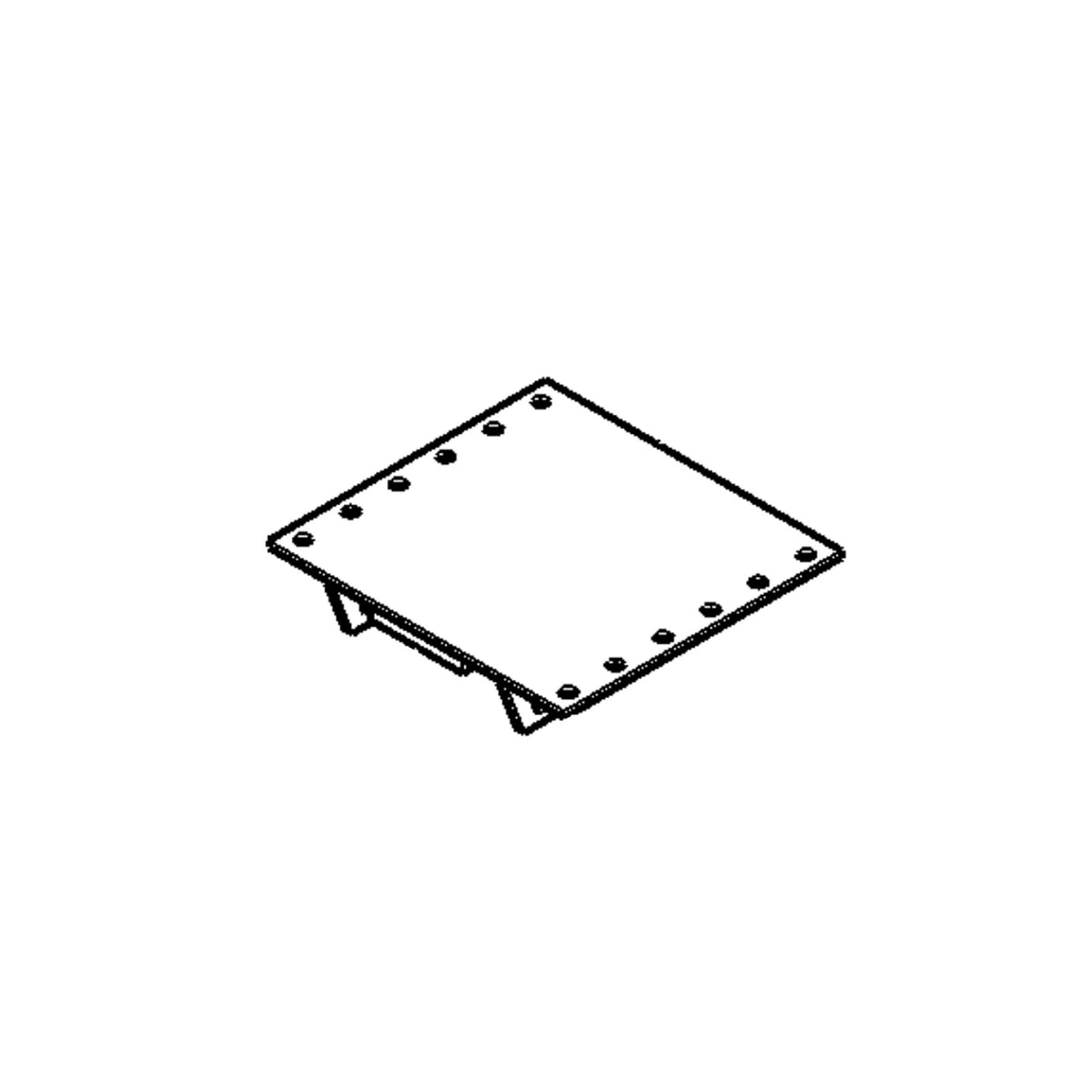 AT315411: Fits John Deere AT315411 Universal Seat Plate Weldment Bracket – Genuine OEM