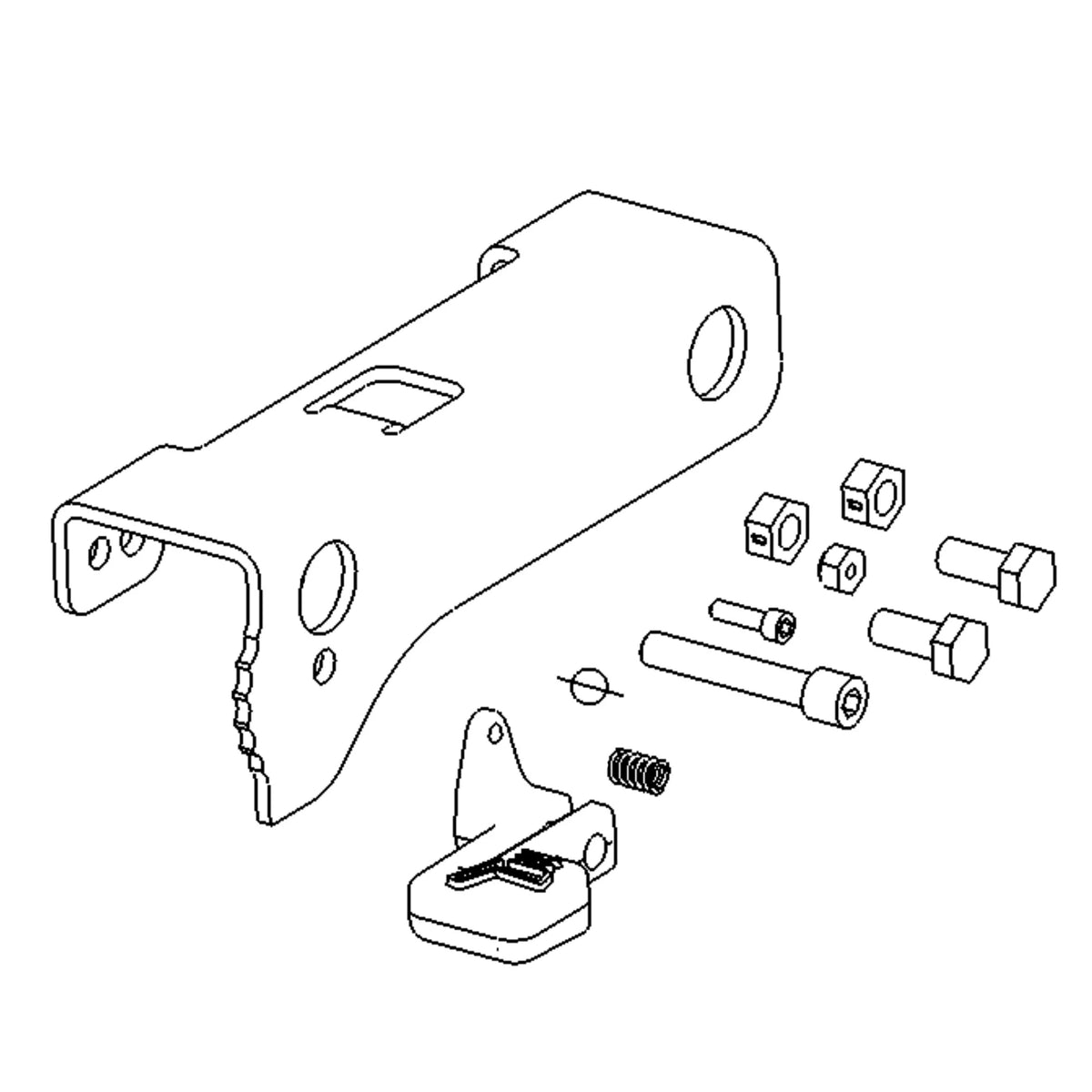AT384610: Fits John Deere AT384610 Seat Suspension Shock Adjustment Lever Kit – Genuine OEM