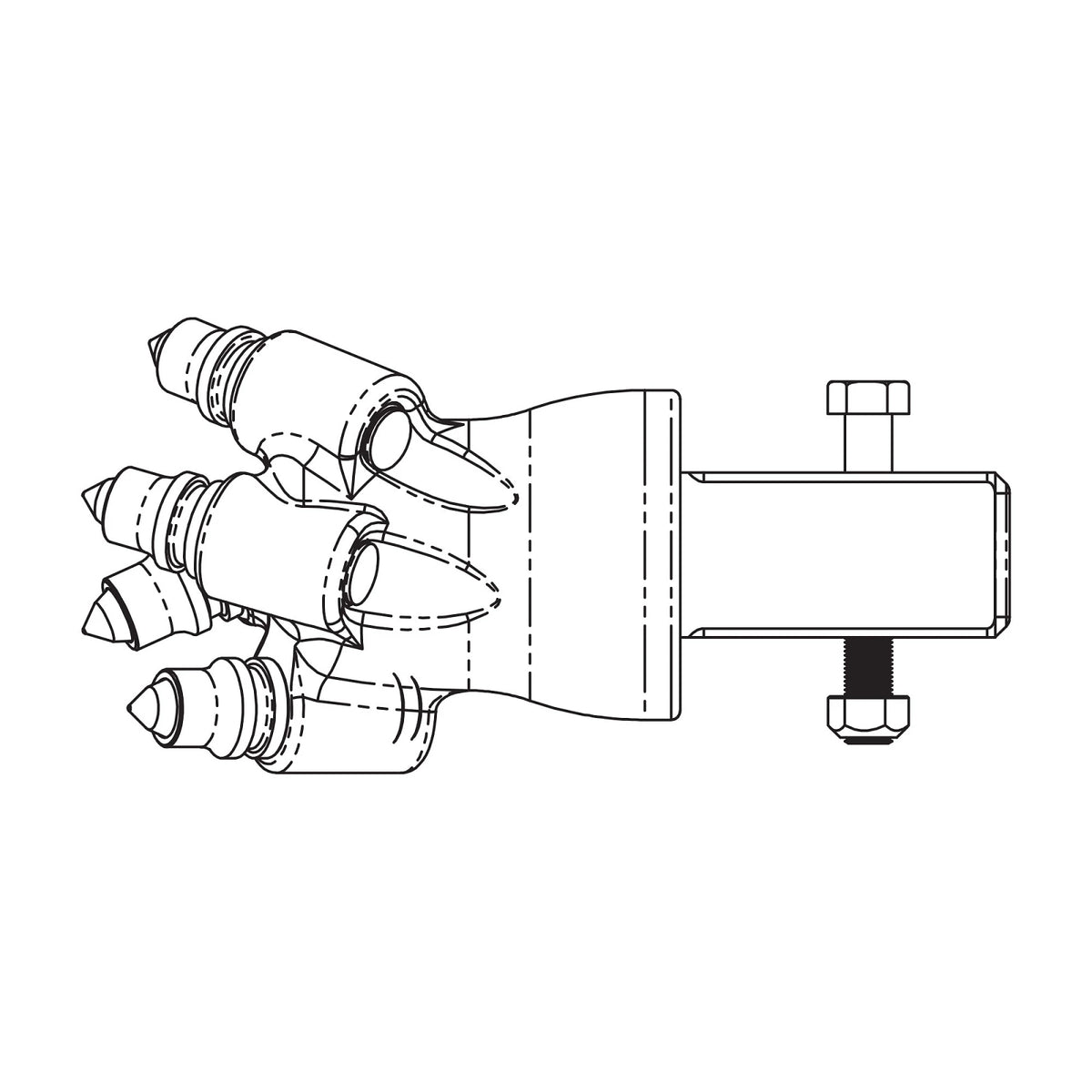 AT472317: Fits John Deere AT472317 Screw Auger End Bit – Genuine OEM