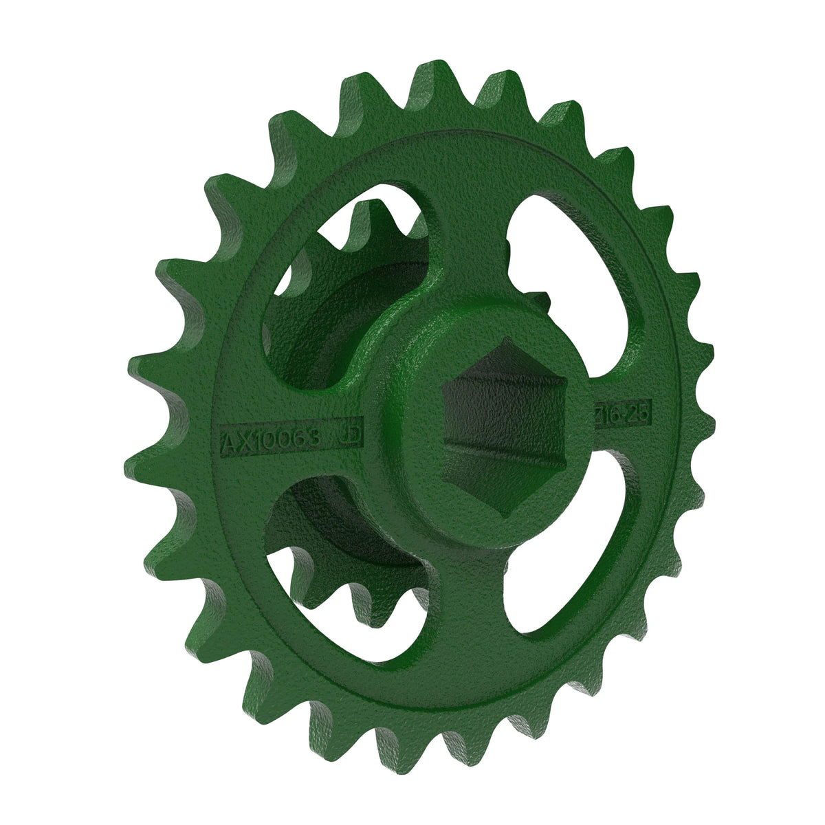 AX10063: Fits John Deere AX10063 Double Chain Sprocket, 16 and 25 Teeth – Genuine OEM