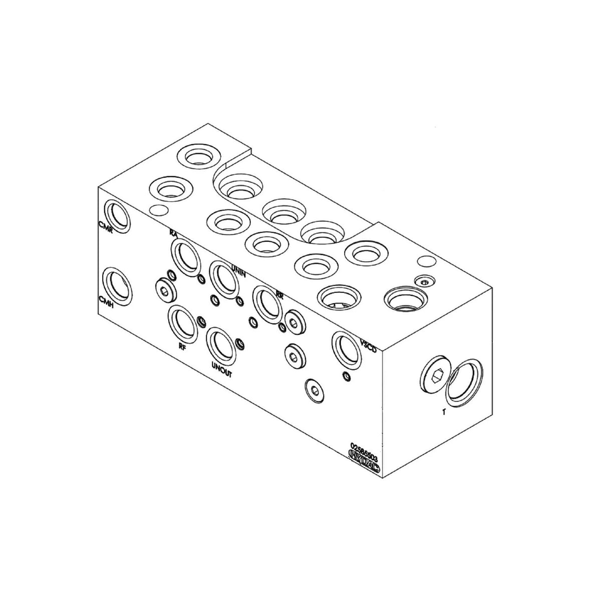 AXE27429: Fits John Deere AXE27429 7 Function Flow Control Hydraulic Valve – Genuine OEM