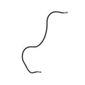 AXE42135: Fits John Deere AXE42135 Lateral Tilt Pressure Hydraulic Hose – Genuine OEM