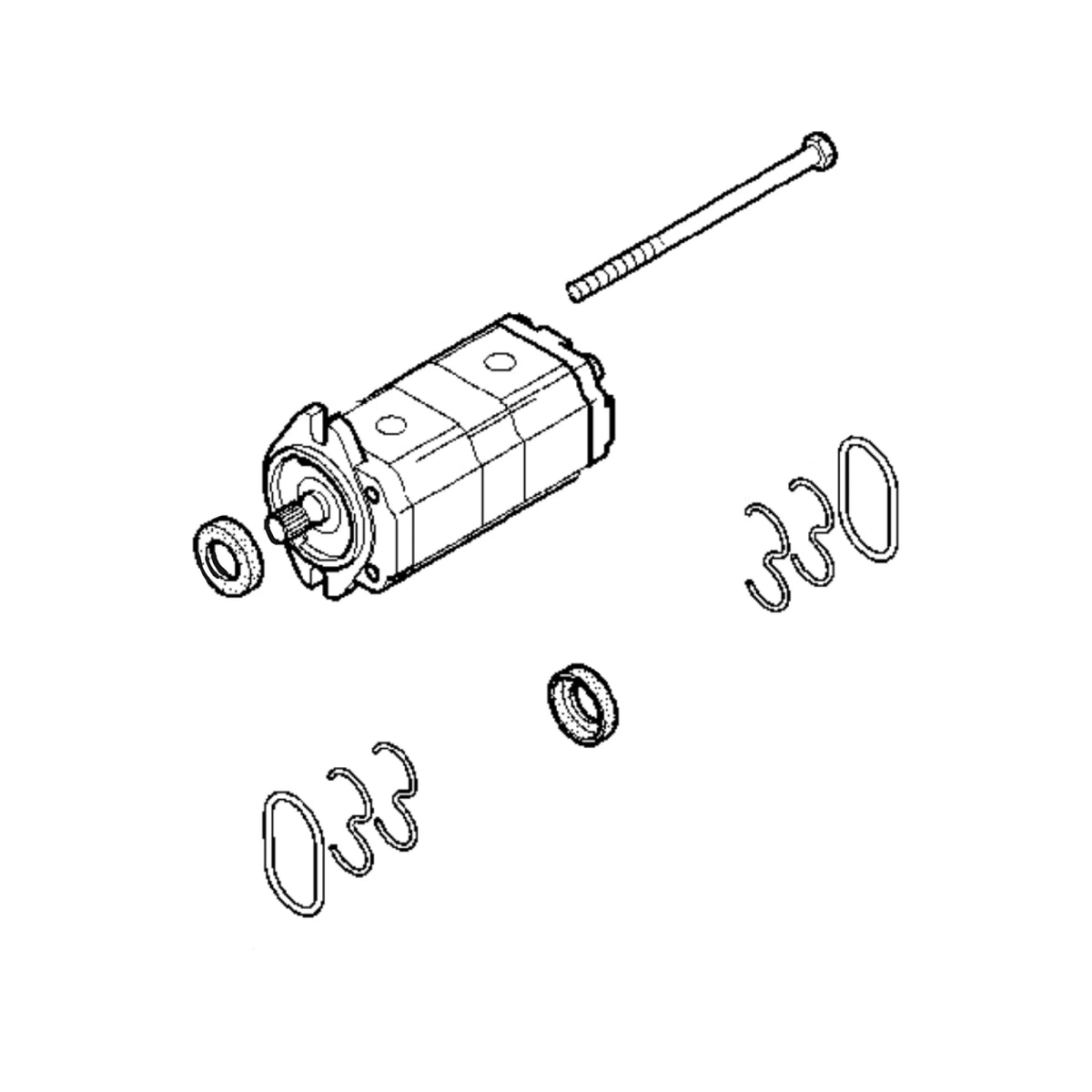 AZ102695: Fits John Deere AZ102695 Hydraulic Gear Pump – Genuine OEM