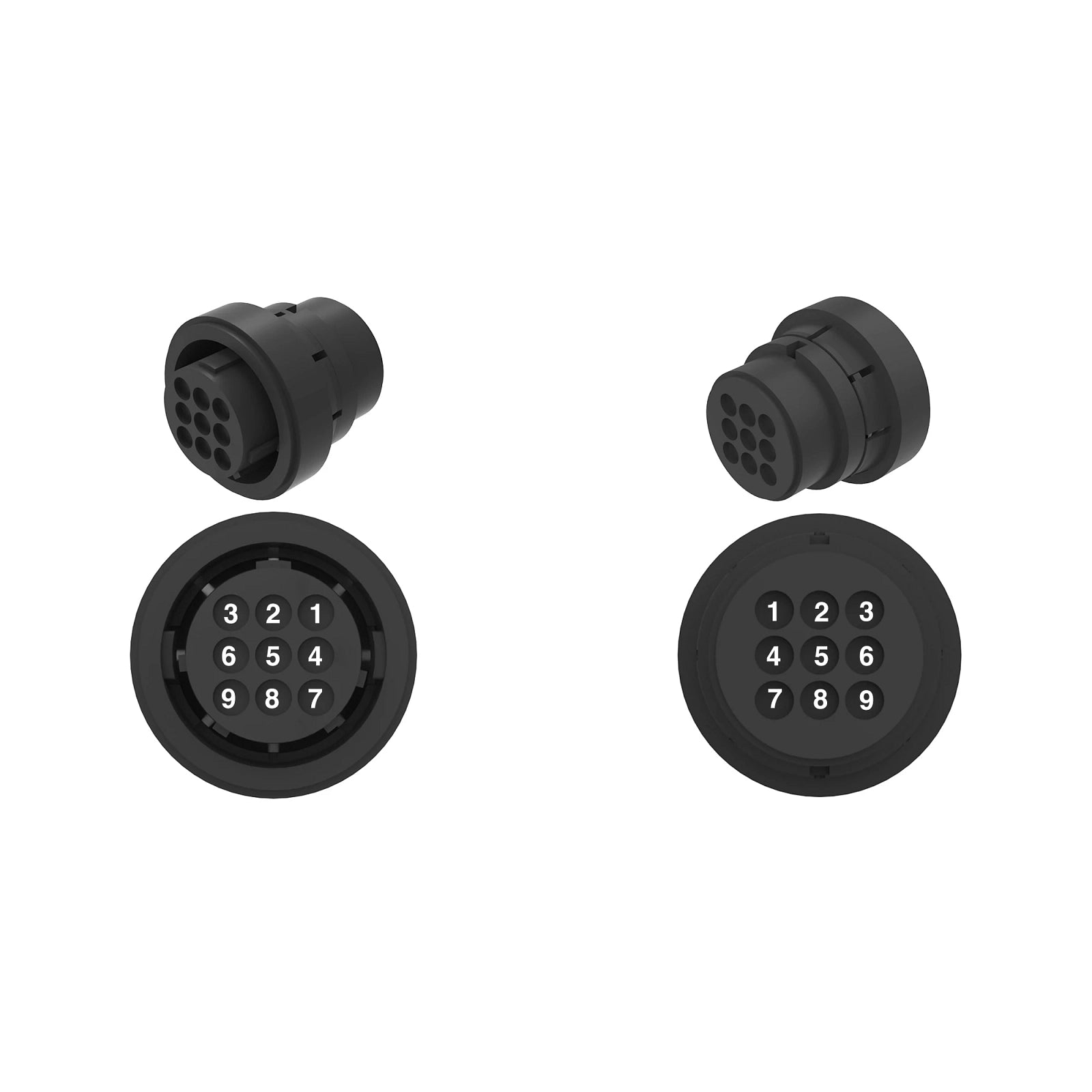 AZ34598: Fits John Deere AZ34598 Black Electrical Connector Terminal, 9 Cavities – Genuine OEM