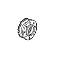 AZ48112: Fits John Deere AZ48112 Feedroll Electro-Magnetic Clutch Chain Sprocket – Genuine OEM