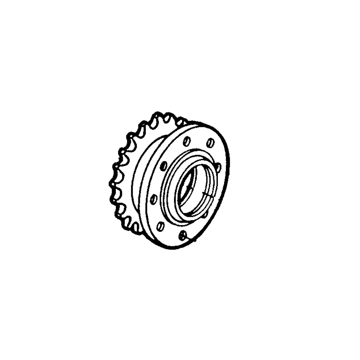 AZ48112: Fits John Deere AZ48112 Feedroll Electro-Magnetic Clutch Chain Sprocket – Genuine OEM