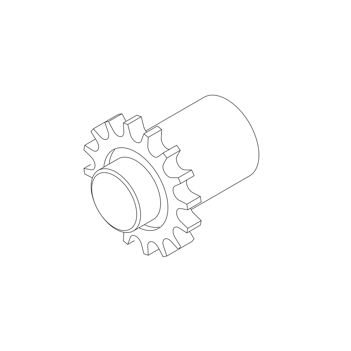 AZ51115: Fits John Deere AZ51115 Feedroll Drive Chain Sprocket – Genuine OEM