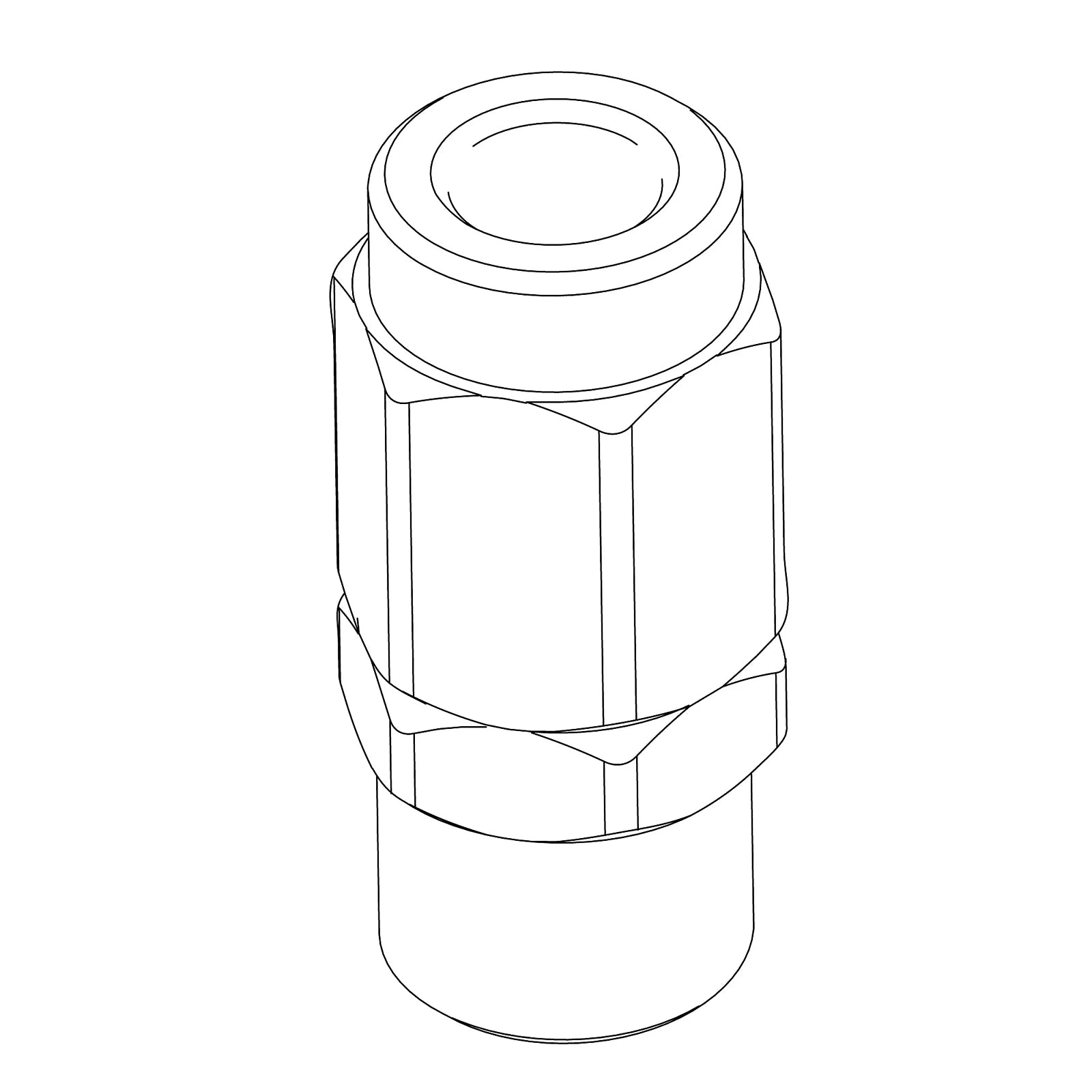 AZ54337: Fits John Deere AZ54337 Straight Union Adapter Fitting – Genuine OEM