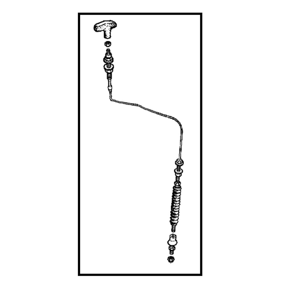 AZ56207: Fits John Deere AZ56207 Wagon Hitch Push Pull Cable – Genuine OEM