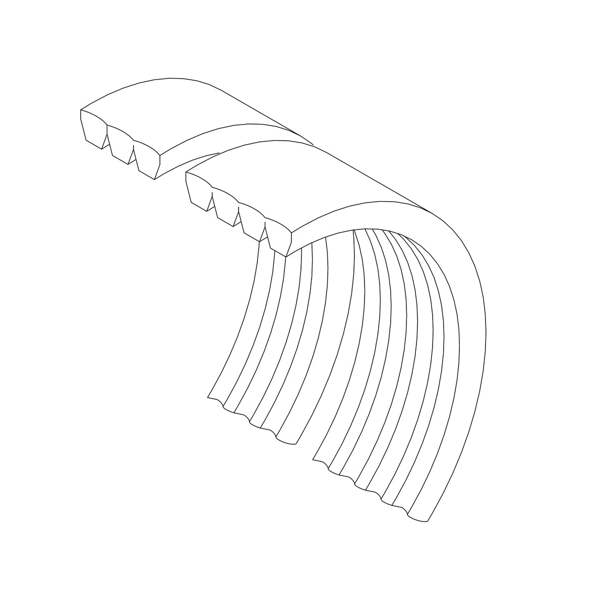 AZ58519: Fits John Deere AZ58519 Powertrain Main Drive Belt Set, Effective Length 6450 mm (253.9 inch) – Genuine OEM