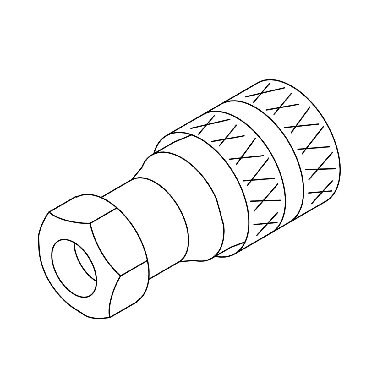 AZ63447: Fits John Deere AZ63447 Hydraulic Quick-Coupler Socket – Genuine OEM