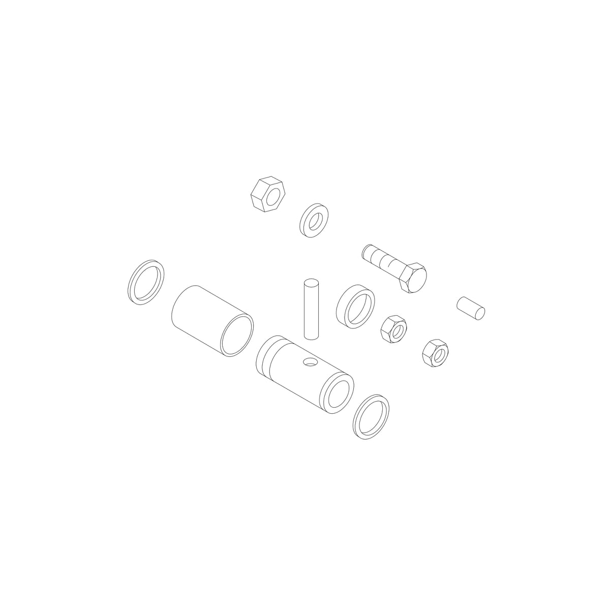 BH81747: John Deere BH81747 Final Drive Front Axle Extension Hardware Kit