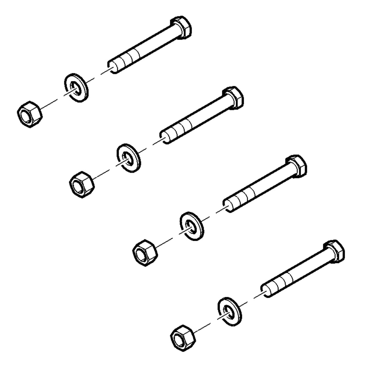 BM19936: Fits John Deere BM19936 Starter Weight Mounting Hardware Kit – Genuine OEM