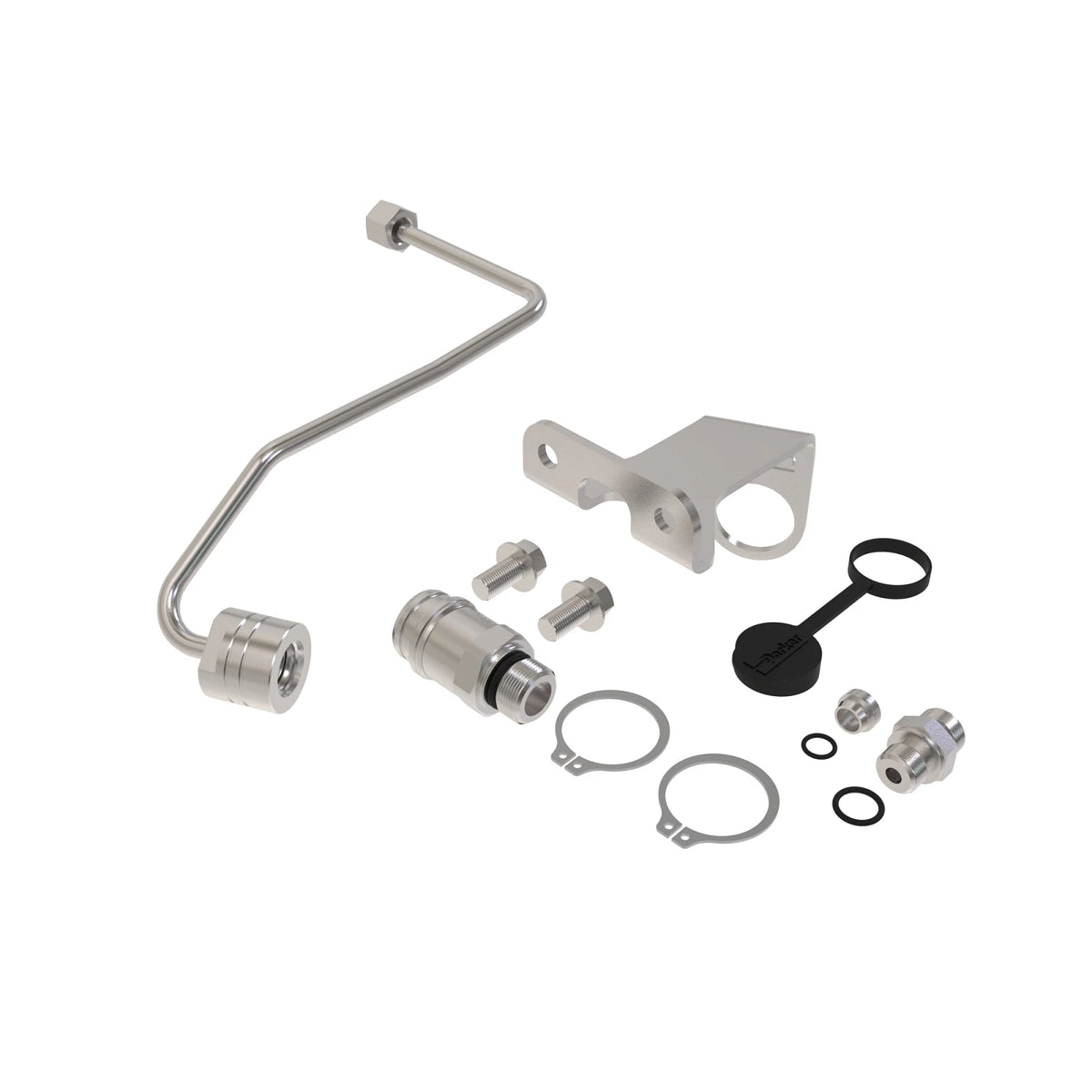 BSJ10428: Fits John Deere BSJ10428 Motor Case Drain Quick-Coupler Kit – Genuine OEM