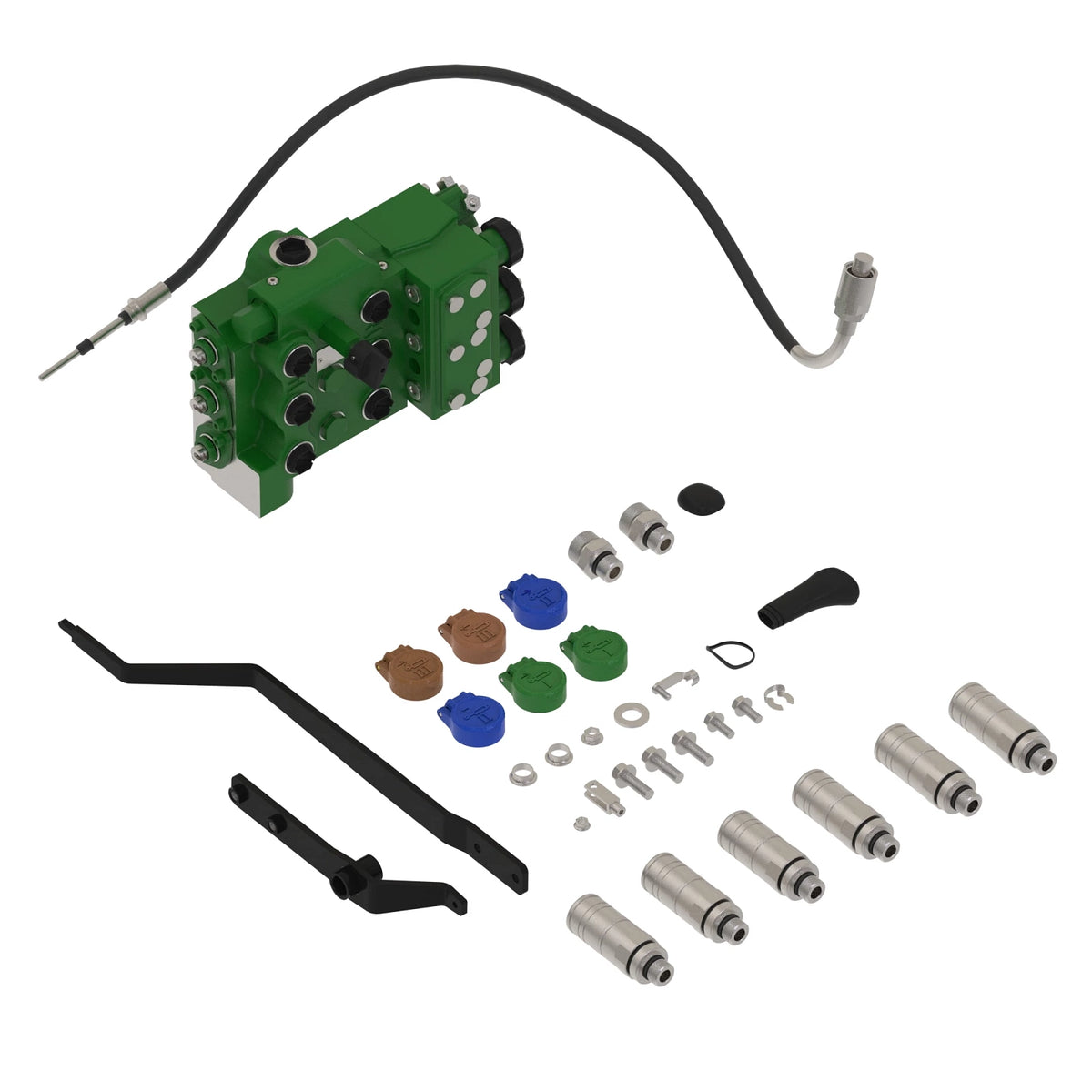 BSJ10540: Fits John Deere BSJ10540 Triple Deluxe Selective Control Valve Kit for Cab – Genuine OEM