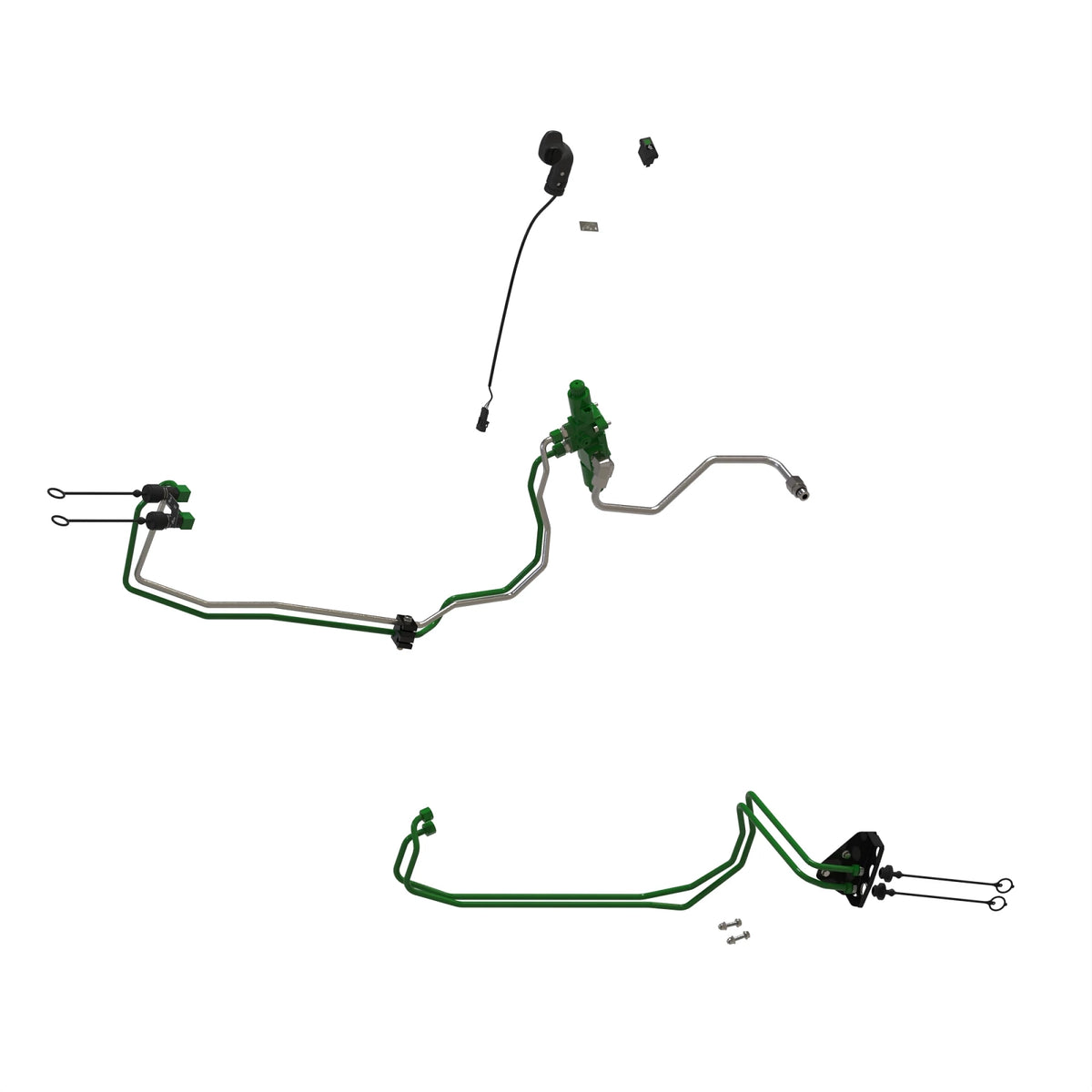 BXX11116: Fits John Deere BXX11116 3rd EH Solenoid Hydraulic Valve Attachment with Rear Tubing for Cab – Genuine OEM