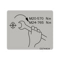 CQ74404: Fits John Deere CQ74404 Label – Genuine OEM