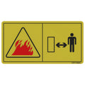 CXT13504: Fits John Deere CXT13504 Fire Safety Text Free Label – Genuine OEM