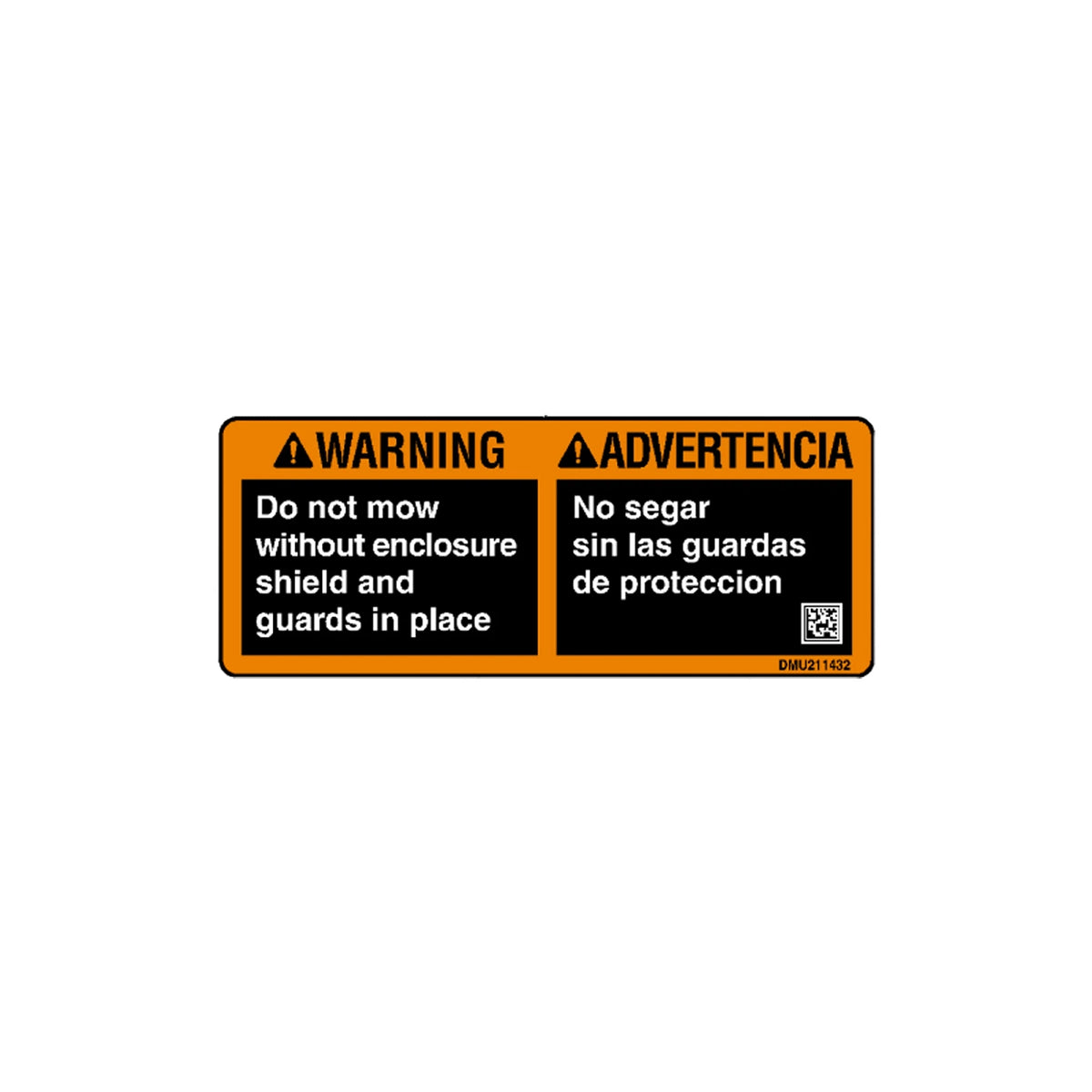 DMU211432: Fits John Deere DMU211432 Safety Sign, Warning, English – Genuine OEM