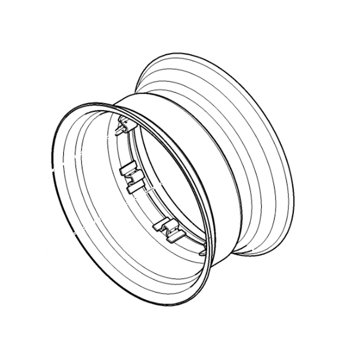 DQ30261: Fits John Deere DQ30261 Rim, 16 X 26 – Genuine OEM