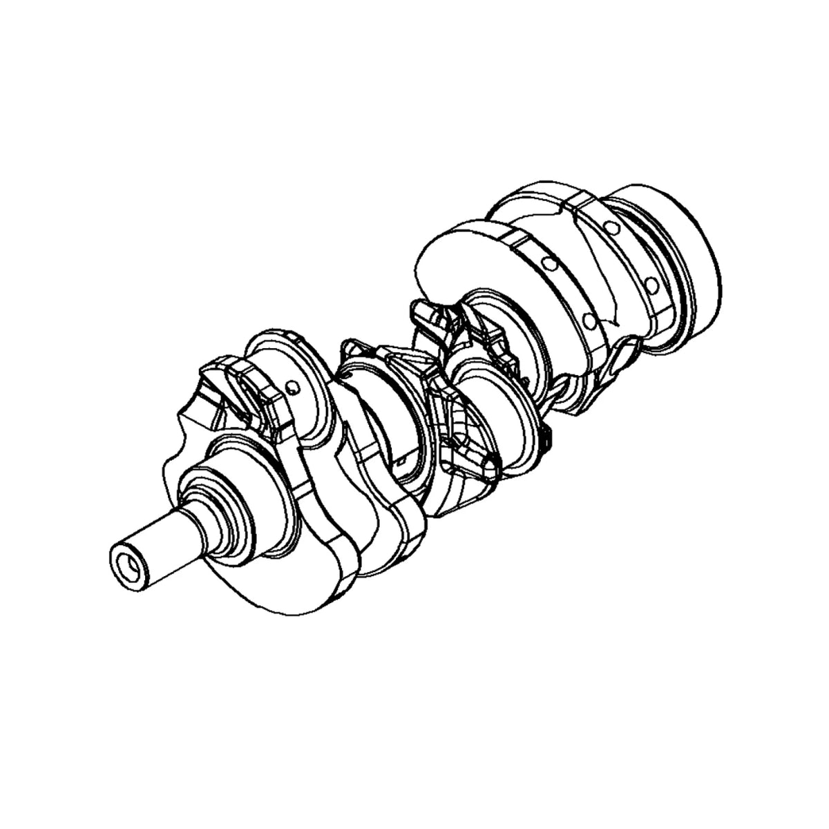DZ104327: Fits John Deere DZ104327 Crankshaft – Genuine OEM