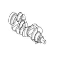 DZ120914: Fits John Deere DZ120914 Long Nose Crankshaft – Genuine OEM