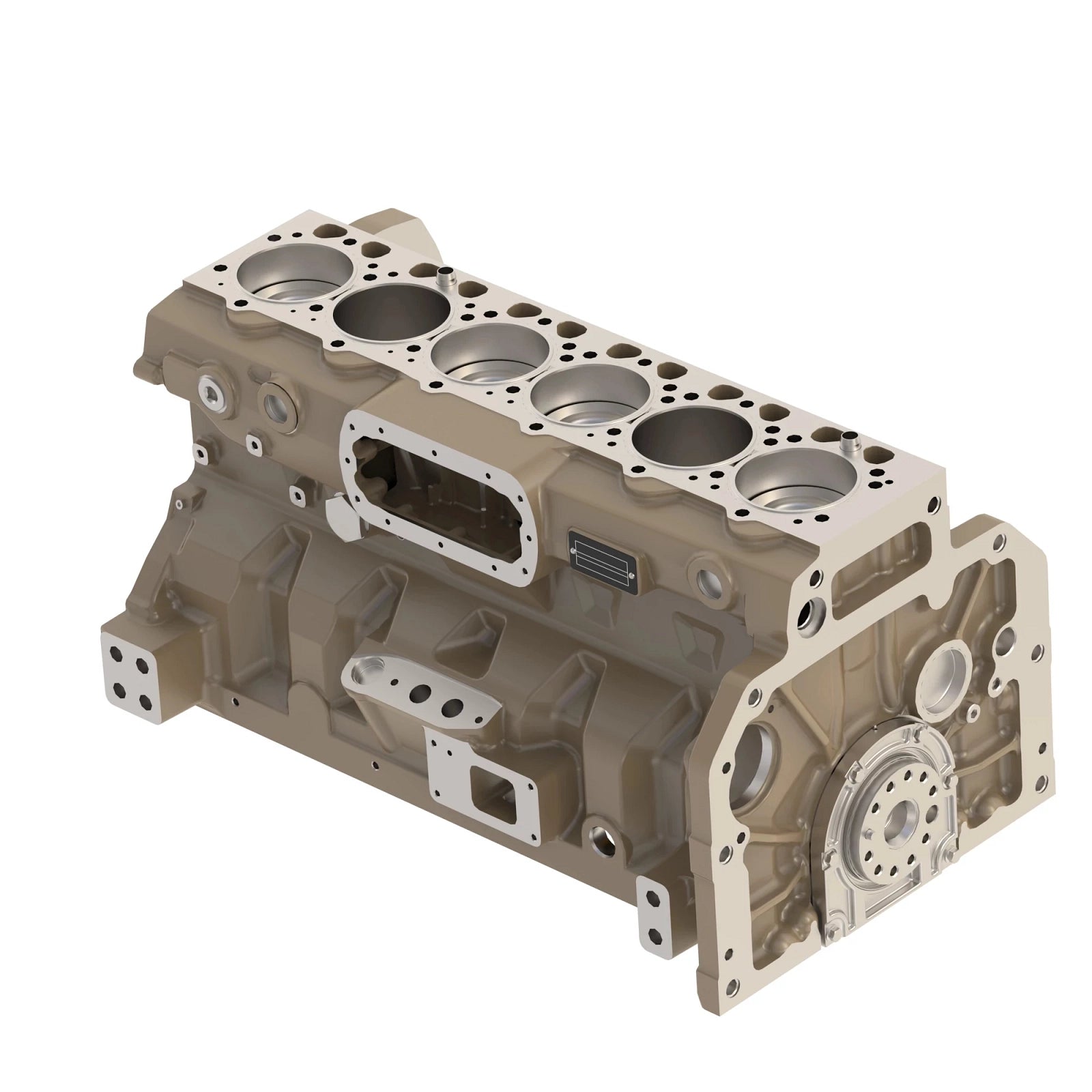 DZ121193: Fits John Deere DZ121193 Short Block Assembly, 9 Liter – Genuine OEM
