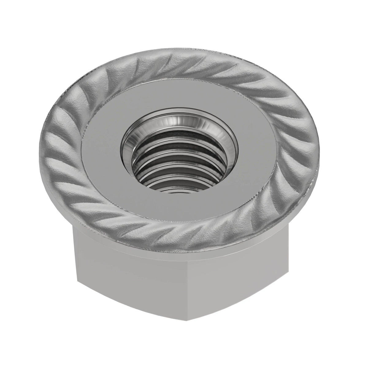 E55662: John Deere E55662 Hexagonal Flange Nut, 3/8"