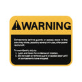 E82849: Fits John Deere E82849 Cutterhead Rotation Warning Label – Genuine OEM