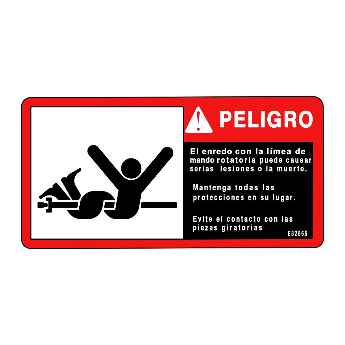 E82865: Fits John Deere E82865 Safety Sign – Genuine OEM