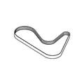 ER0504253015: Fits John Deere ER0504253015 V-Belt – Genuine OEM