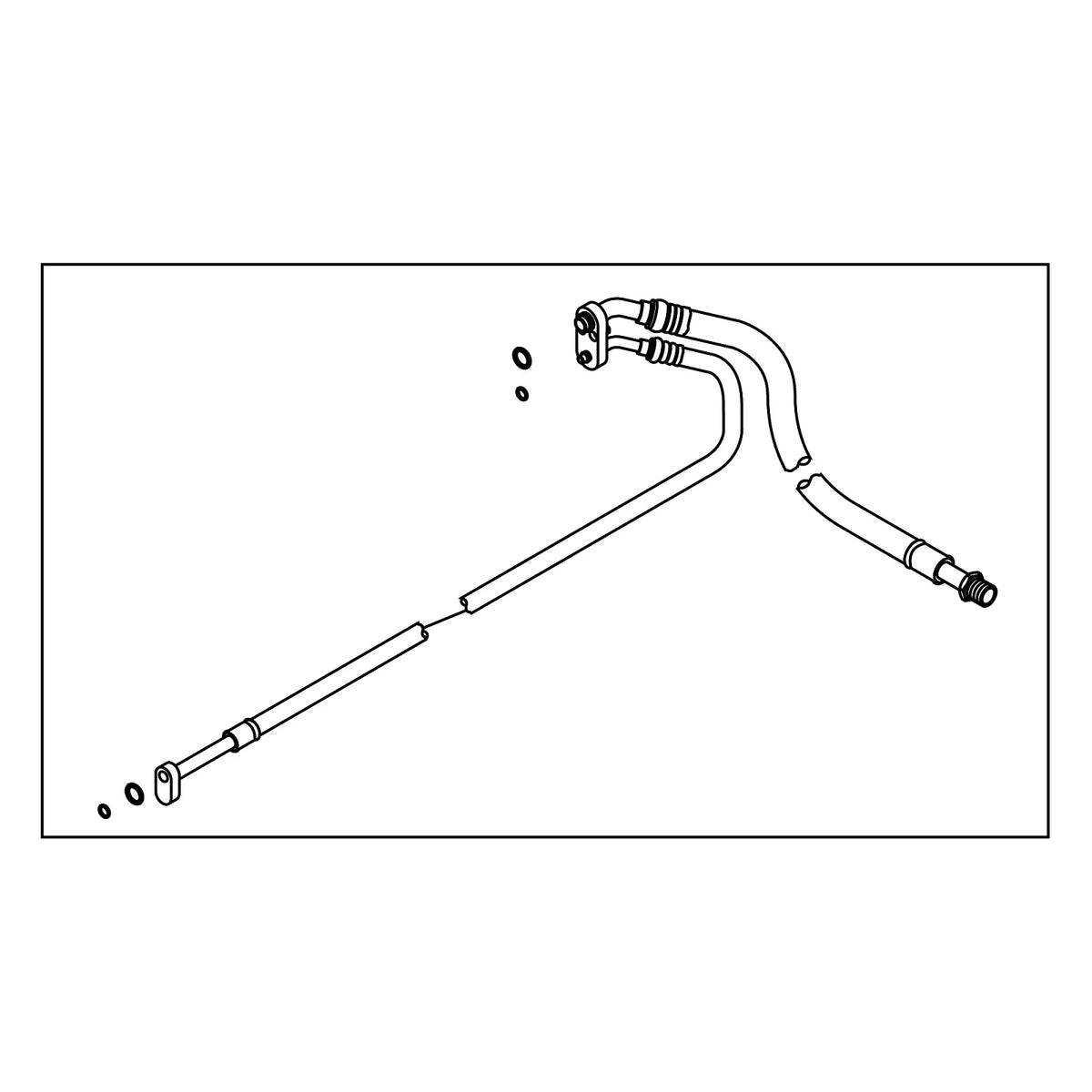 ER261168: Fits John Deere ER261168 Air Conditioner Line Hose – Genuine OEM