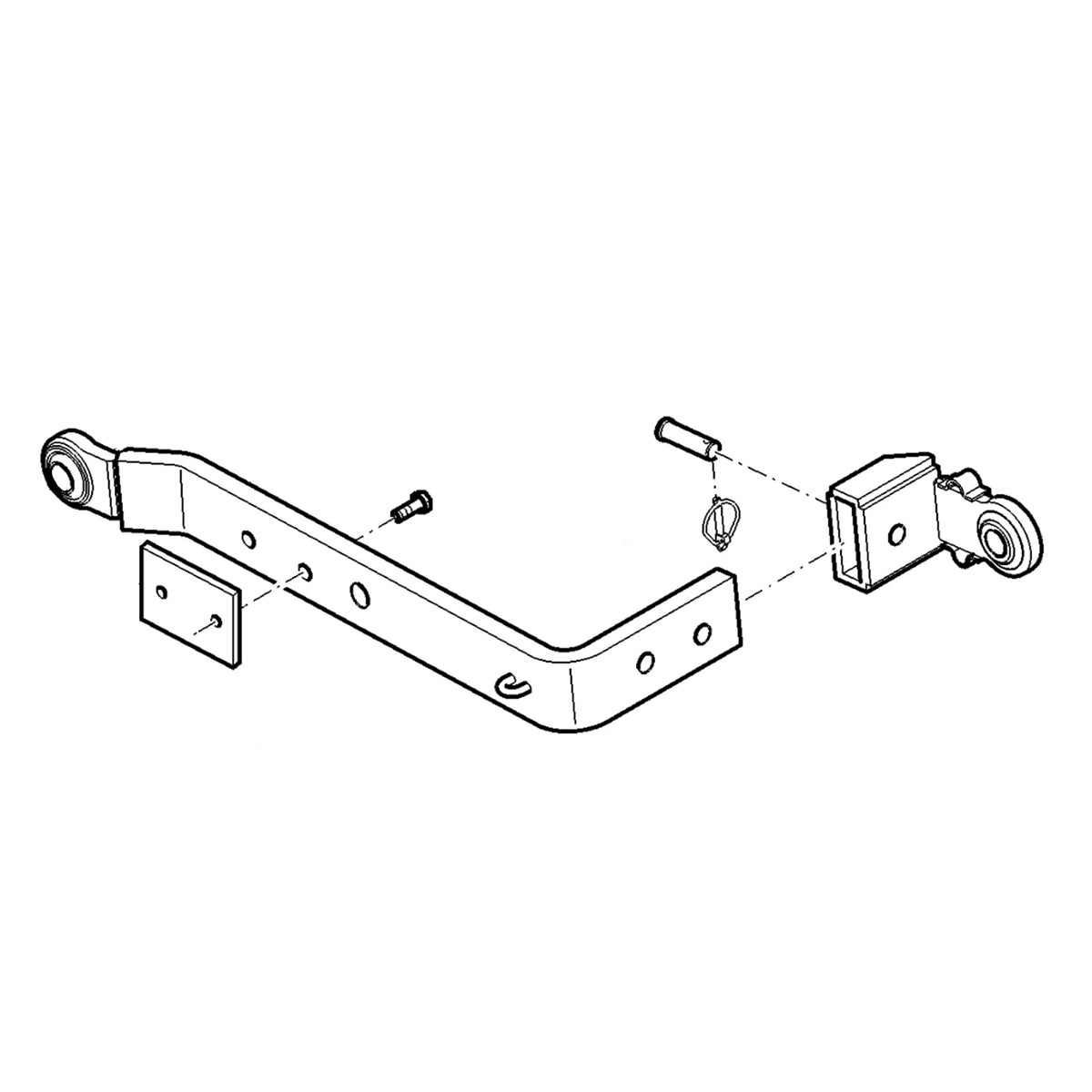ER380426: Fits John Deere ER380426 Ball Type Draft Link with Adjustment – Genuine OEM
