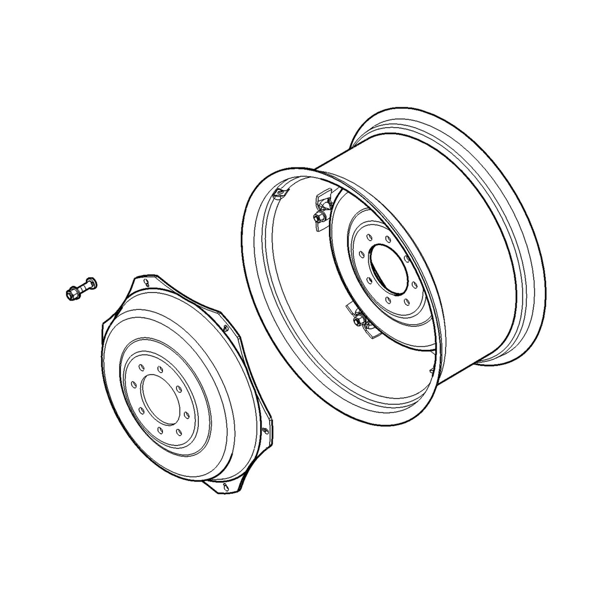 ER424906: Fits John Deere ER424906 Rim and Wheel Center – Genuine OEM