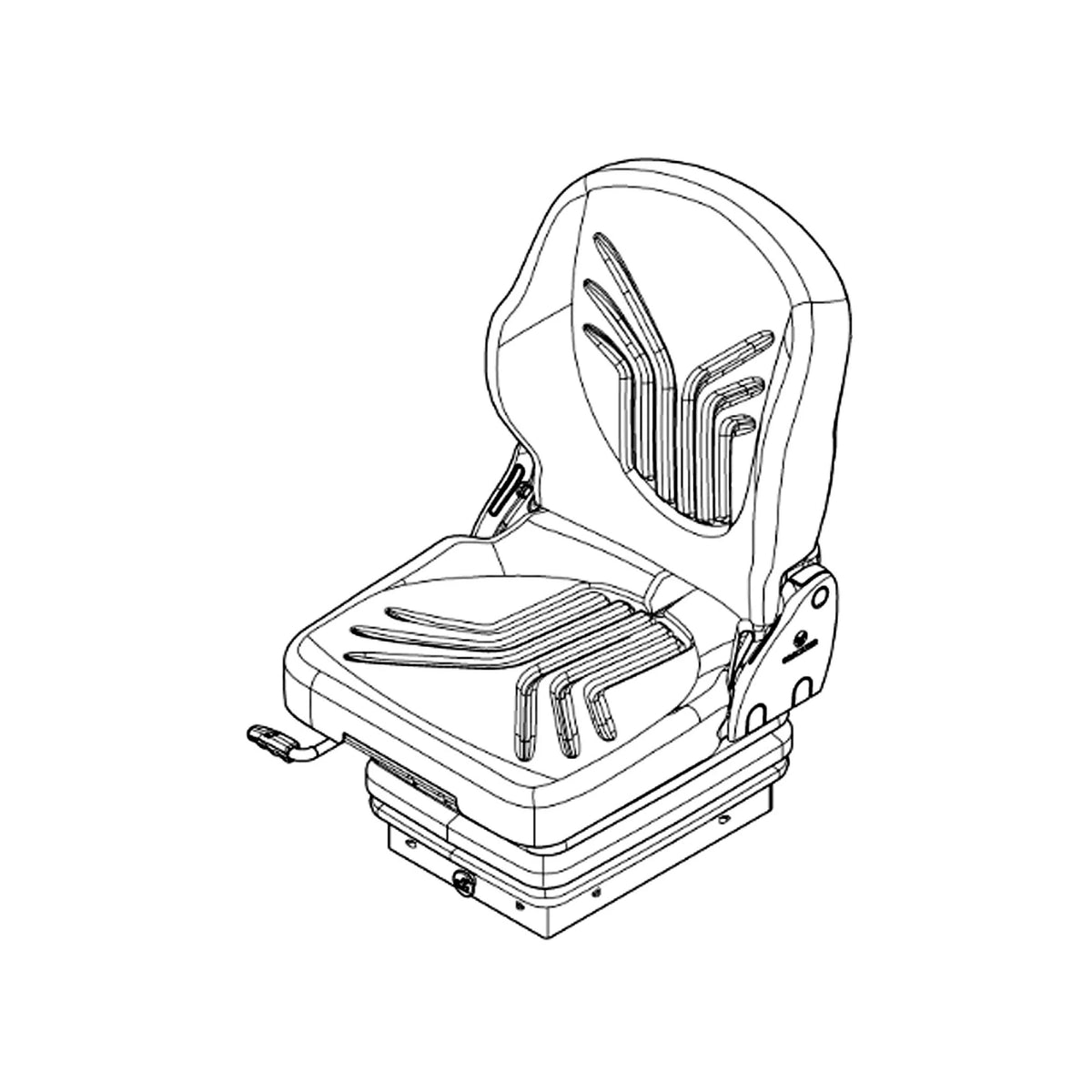 ER429112: Fits John Deere ER429112 Air Suspended Super Deluxe Fabric Seat – Genuine OEM