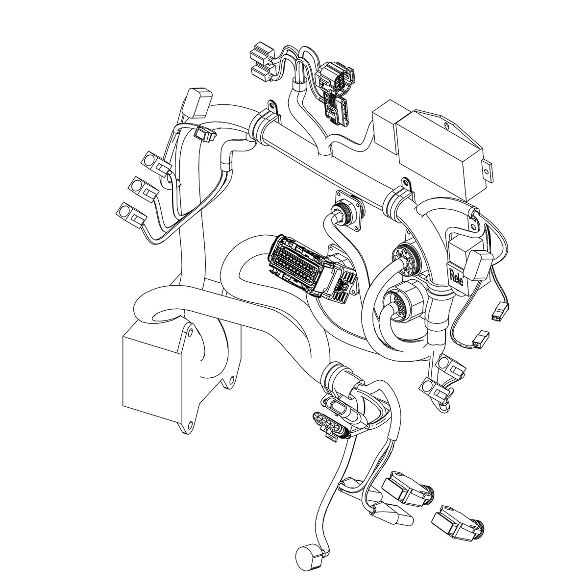 ER435009: Fits John Deere ER435009 Digital Display (Dashboard) Wiring Harness – Genuine OEM
