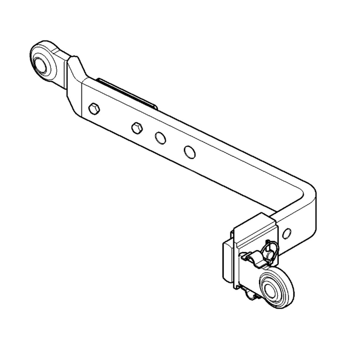 ER440784: Fits John Deere ER440784 Ball Type with Adjustment and Wear Plate Draft Link – Genuine OEM