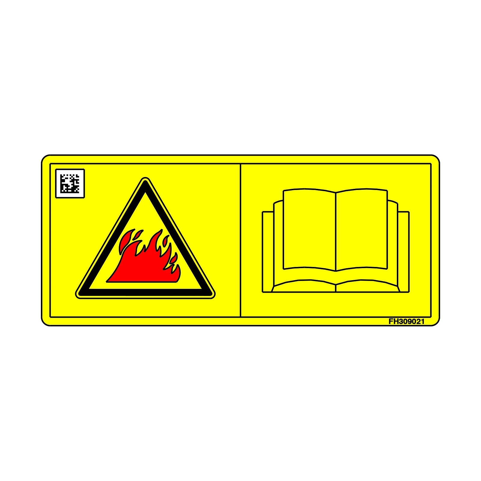 FH309021: Fits John Deere FH309021 Safety Sign, Label – Genuine OEM