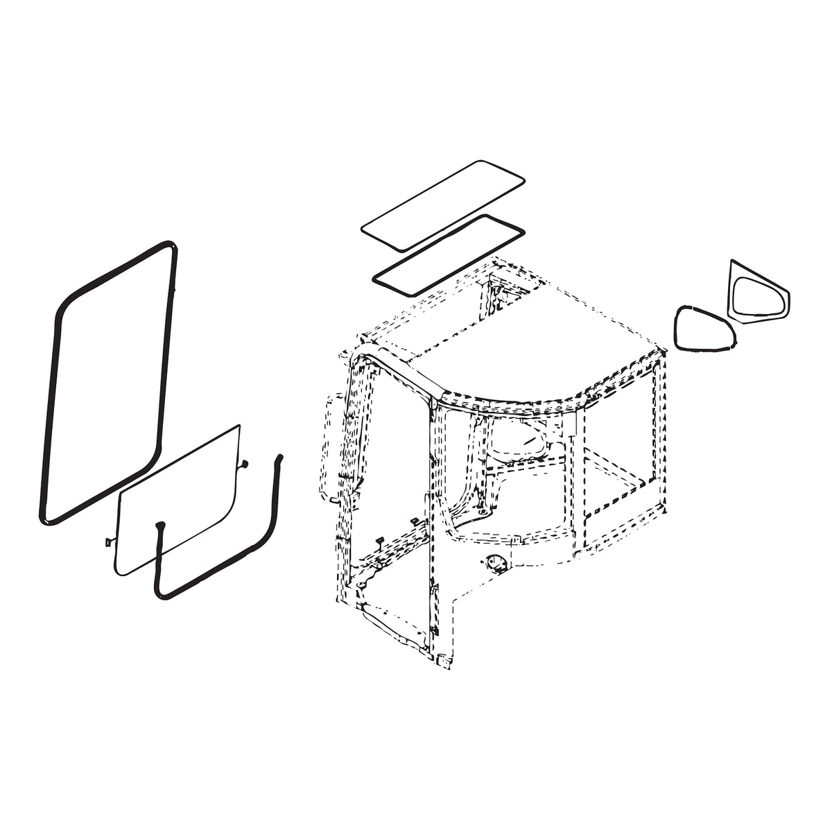FYD00013446: Fits John Deere FYD00013446 Cab – Genuine OEM