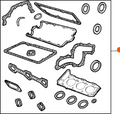 Fits Alfa Romeo 164 Engine Gasket Overhaul Set 24V, OEM Part # 60778118