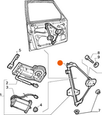 Fits Alfa Romeo 75 Right Front Window Mechanism Regulator OEM Part # 60733964