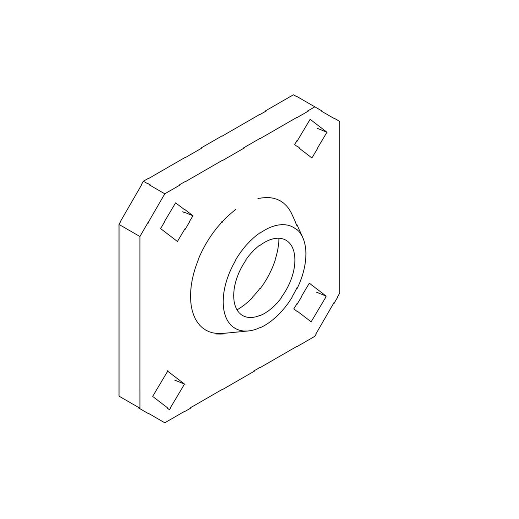 John Deere AE26118 3-Hole Flanged Bearing Housing — image 8