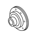 H144762: John Deere H144762 Driven Clutch Hub