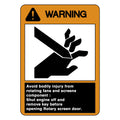 H149088: Fits John Deere H149088 Warning Safety Sign – Genuine OEM